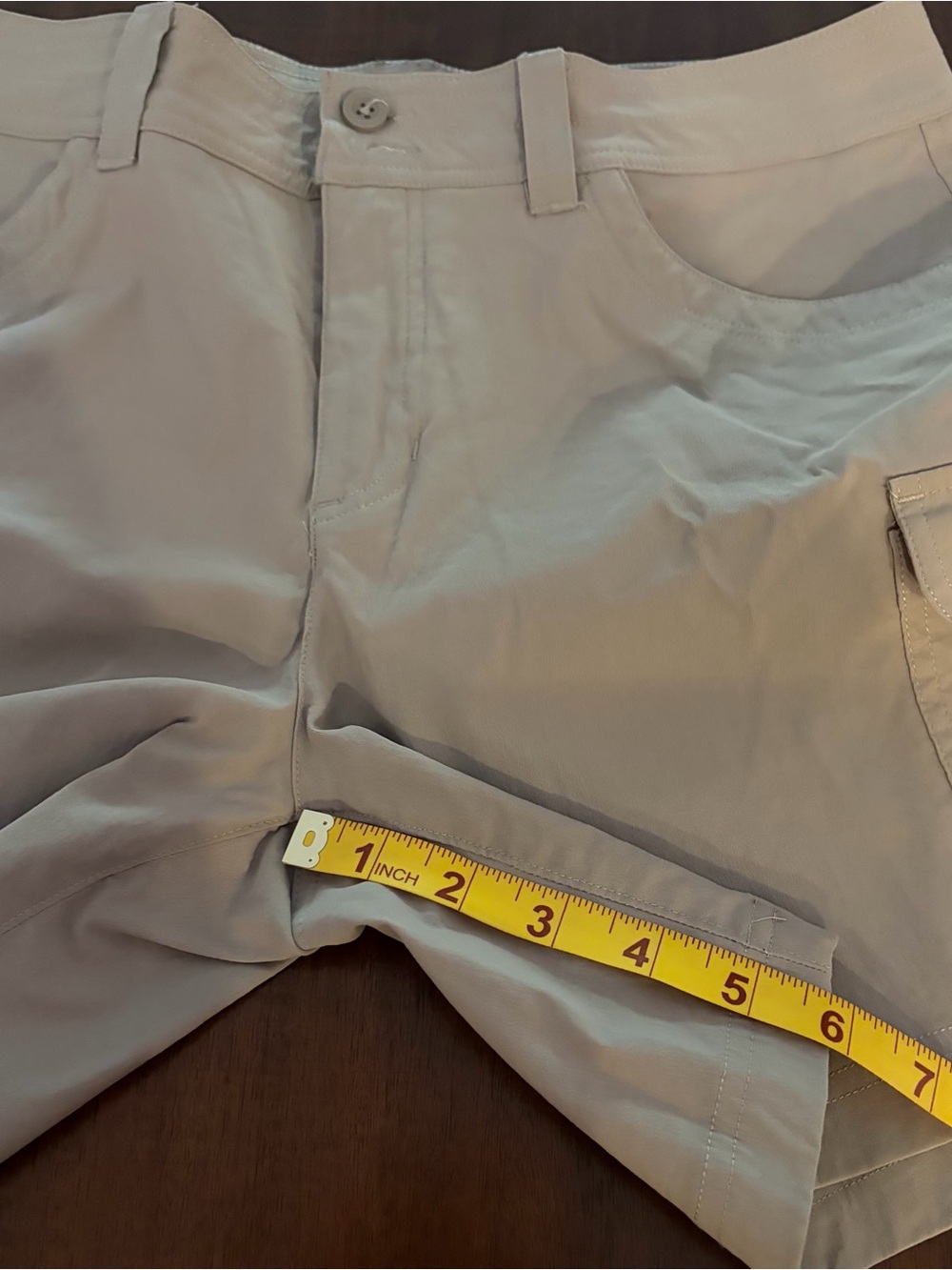 Eddie Bauer Summer Trail Shorts in Light Tan/grey Womens size 8 - Picture 4 of 7